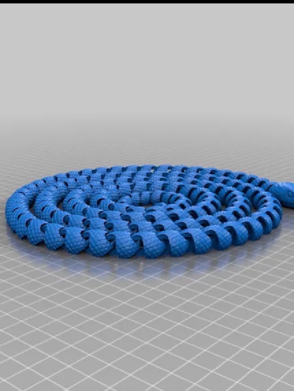 3d printed 70 inch long snake